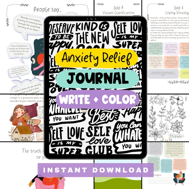 Mental Health Journal Printable With Therapy Prompts Mental Health