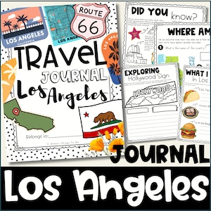 Kids Travel Journal Kids Los Angeles Travel Printable Los Angeles Travel Journal Worksheet Kids Vacation Book Los Angeles Travel Activities