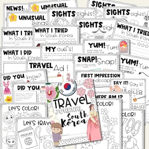 South Korea Travel Journal Kids
