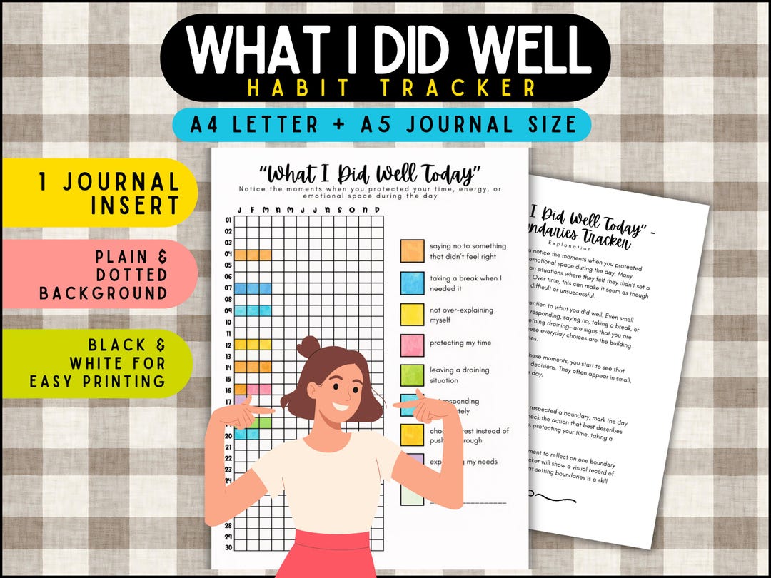 Respect Journal Design Personal Boundaries Tracker Self Respect Journal Mental Health ...
