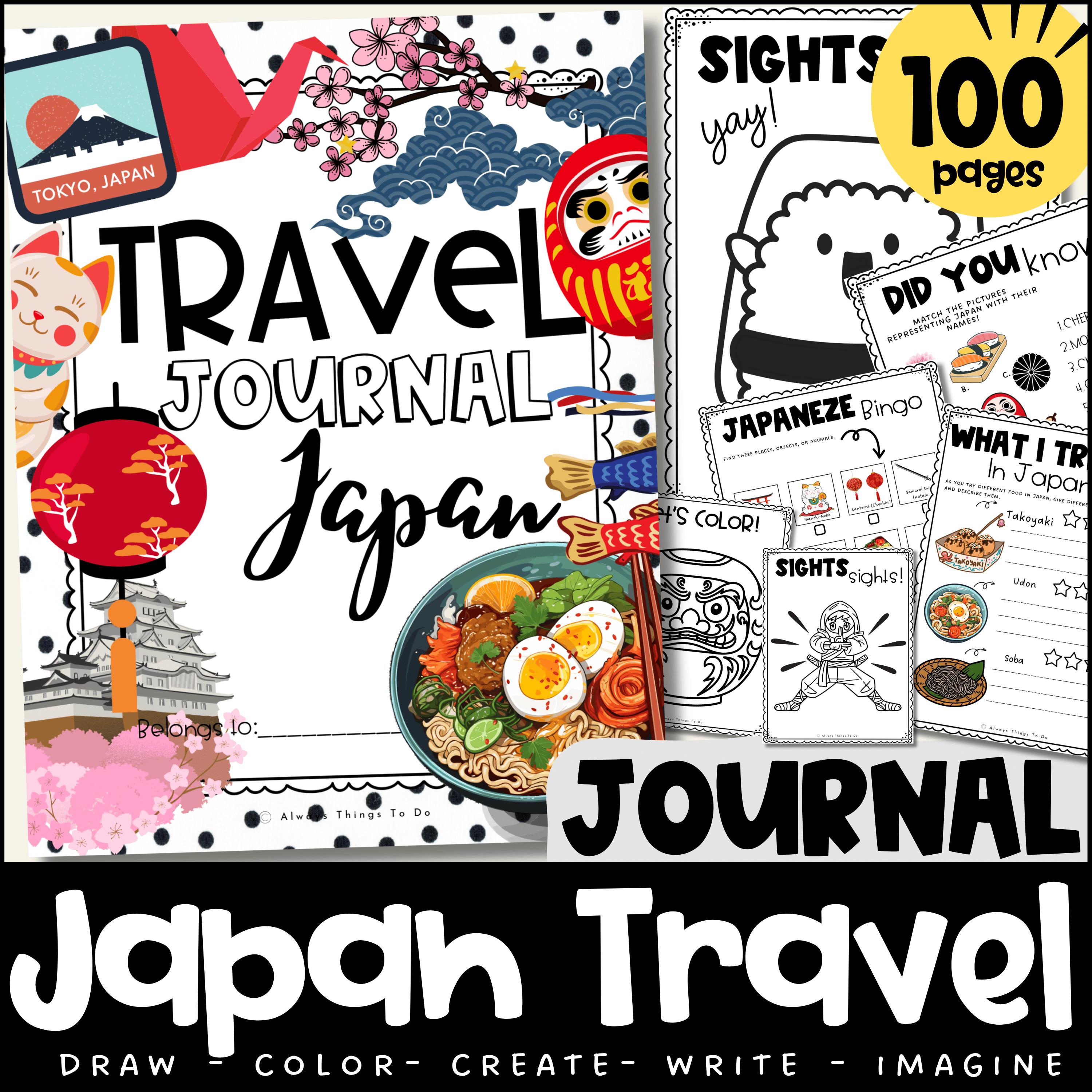 驚きの価格 Journal Travel for Printables Kids for Journal Travel Japan その他