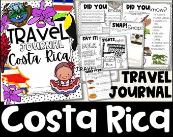 Kids Travel Journal Costa Rica Travel Journal Kids Costa Rica Kids Travel Journal Printable Costa Rica Travel Journal Download Costa Rica.