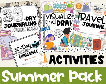 Summer Activities Pack Kids Summer Activities Printables Summer Activities Sheets Summer Activities Kit Printable Activities 2nd 3rd Grade