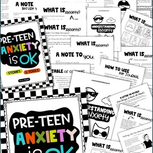 teen anxiety relief and workbook for mental health