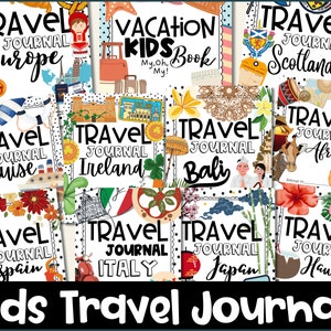 Vacation Book for Kids Vacation Book Printable Kids Vacation Book Activities Vacation Book for Kids Printable Travel Journal for Kids PDF.