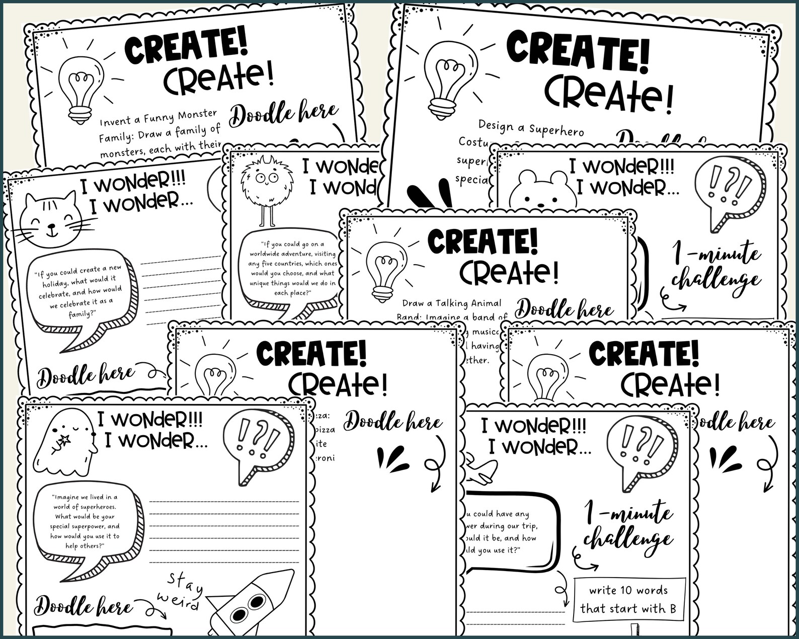 Kids Travel Journal A5 Questions Prompts for Writing Coloring Travel ...