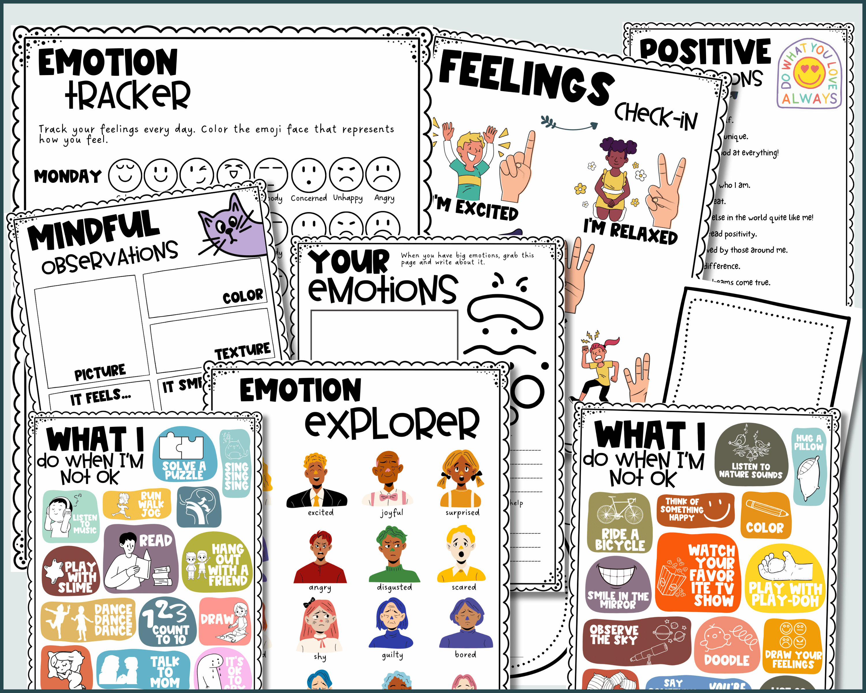 Anxiety Relief Printable Kids Anxiety Relief for Kids Anxiety Workbook ...