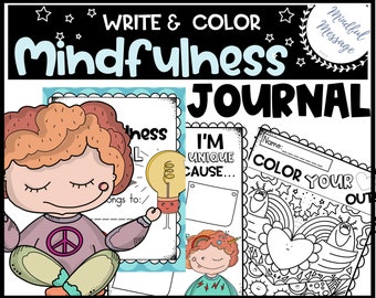 Actividades de Mindfulness - Diario de Mindfulness / PDF imprimible