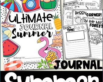 Summer Activity for Kid Summer Journal Printable Kid Summer Activity Book Summer Coloring Page Kids Activity Sheet Kids Summer Activity Book