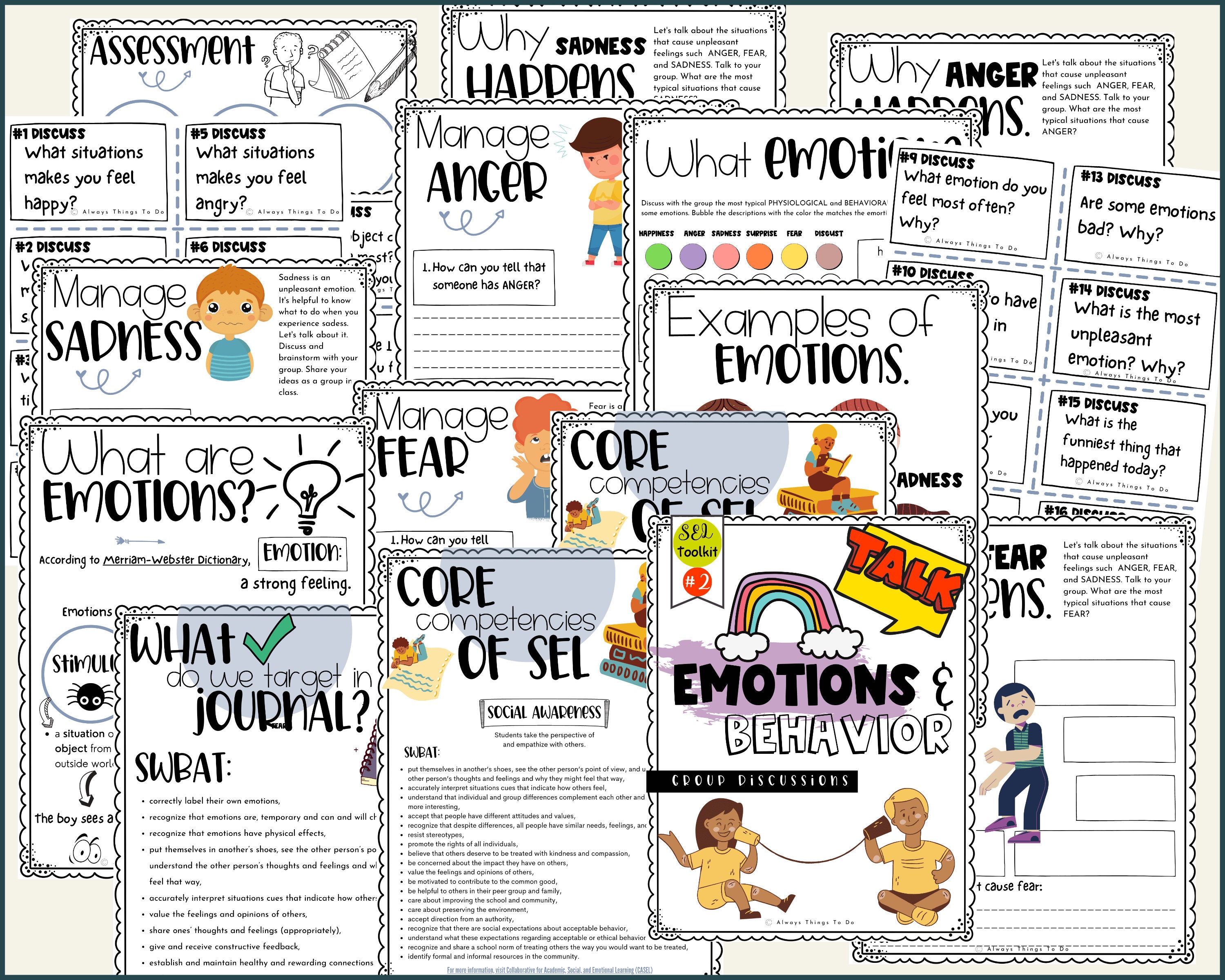 Emotions and the Body Kit Emotions Toolkit for Kids Feelings Pack Kids ...