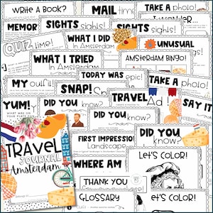 Kids Travel Journal Kids Amsterdam Travel Activities Kids Vacation Book Amsterdam Coloring Kids Travel Printable Amsterdam Kids Travel Pages