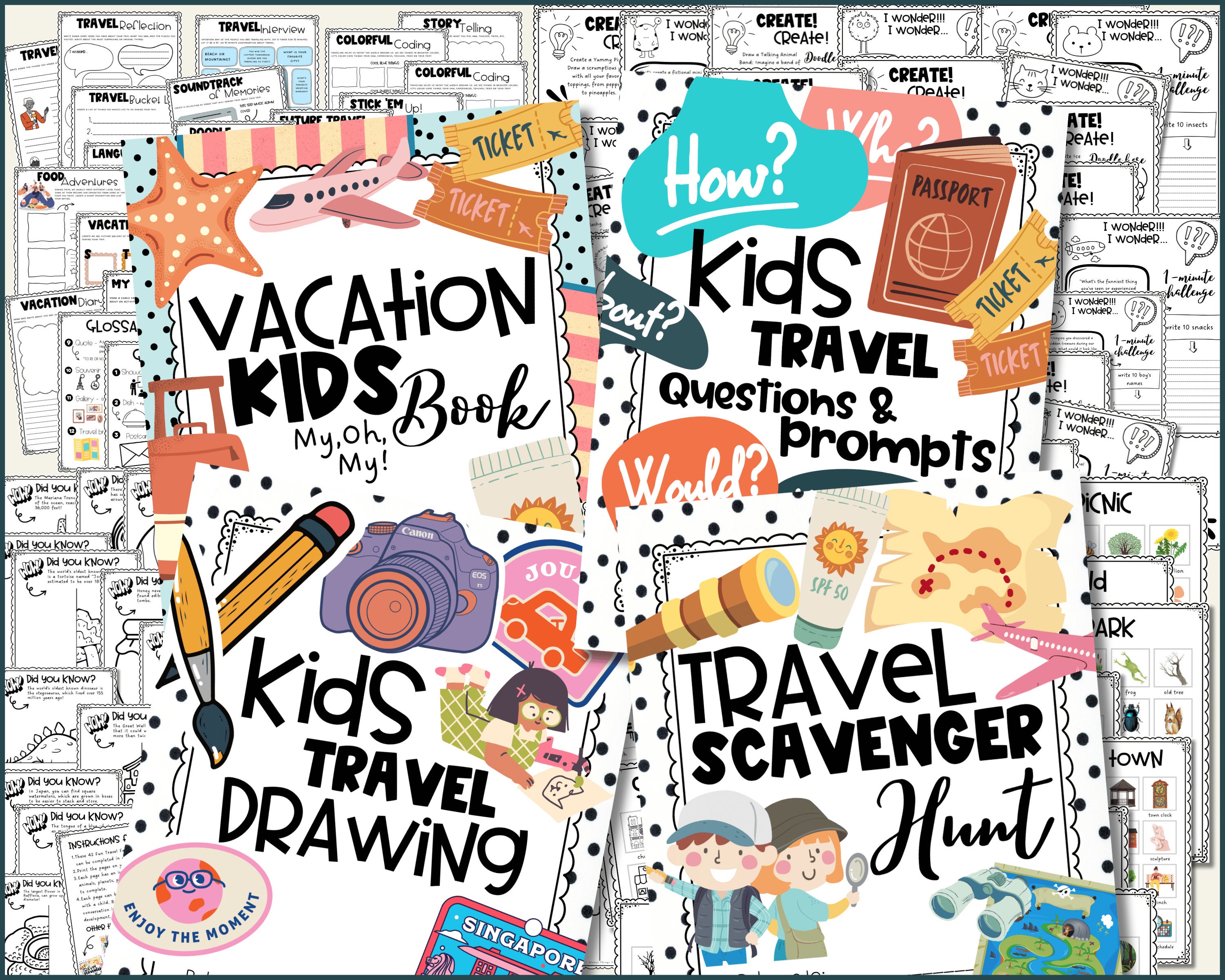 Kids Travel Journal, Travel Memory Book, Kids Travel, Kids Journal