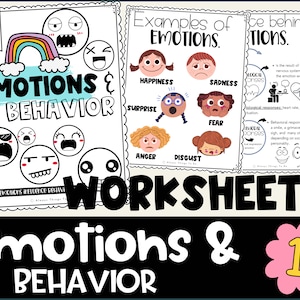Emotions and the Body Worksheets Emotions and the Body Workbook Emotions and the Body Printables PDF Emotions and Feelings 2nd 3rd Grade.