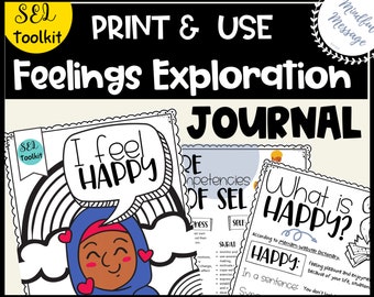 Emotionen Journal Kinder Gefühle Arbeitsblätter Kinder Gefühle Workbook Gefühle Lesen Emotionen Journal Kinder Gefühle Journal Printable PDF.