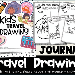 Kinder Reise Journal Zeichnung Aktivitäten Reise Journal Kinder Zeichnung Seiten Reise Journal Zeichnung für Kinder Reise Aktivitäten Printables PDF.