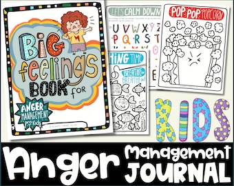 Anger Management Workbook for Kids Anger Management Worksheet Kids Anger Management Journal Kids Coping Skills Anger Management Activities.