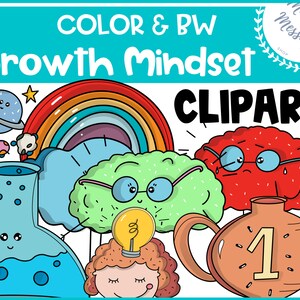 Diseño de imágenes de la mentalidad de diseño de arte de la imagen de color / para los carteles de la mentalidad de crecimiento