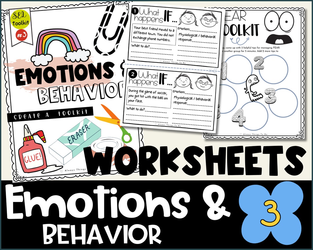 Kids Emotional Regulation Worksheets Kids Emotional Regulation Toolkit
