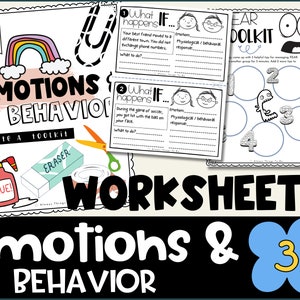 Kids Emotional Regulation Worksheets Kids Emotional Regulation Toolkit Emotions and the Body Workbook for Kids Emotional Regulation Workbook