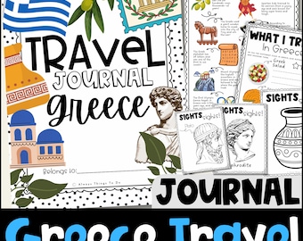 Kids Travel Journal Greece Kids Travel Activities Greece Vacation Worksheets Greece Coloring Pages Greece Activities Kids Greece Printables.