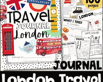 Kids Travel Journal London Kids Travel Activities London Kids Travel Journal Printable London Travel Journal Download for Kids London PDF..