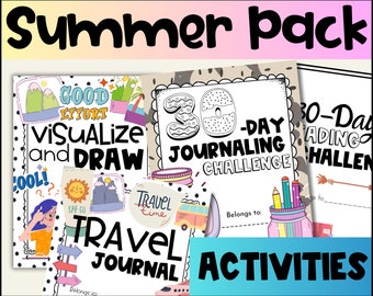 Summer Activities for Kids Summer Activity Printable Summer Activities Sheets Summer Activities Pack Summer Activities Kit for Kids