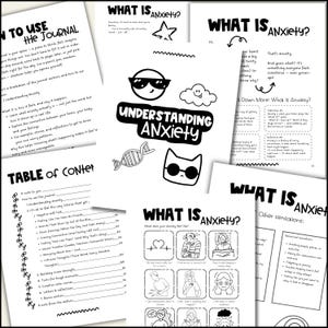 teen anxiety worksheets