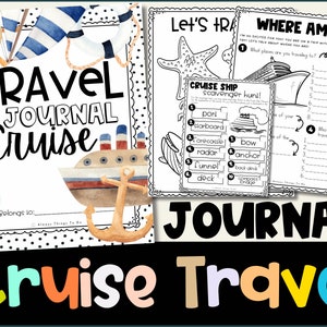 Kids Travel Journal Cruise Travel Journal Cruise for Kids Vacation Book Cruise Kids Travel Journal Travel Activities for Kids Vacation Book.