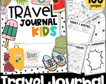 Travel Journal for Kids Travel Journal Printable Kids Travel Book Activities Travel Journal for Country Trips Travel Journal PDF Book Kids