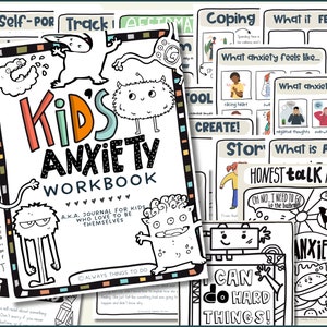 Kids Anxiety Journal Kids Anxiety Worksheets for Kids Coping Skills Anxiety Management Worksheets Anxiety Journal for Kids.
