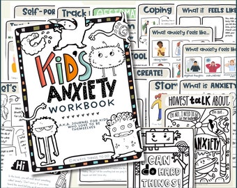 Kids Anxiety Journal Kids Anxiety Worksheets for Kids Coping Skills Anxiety Management Worksheets Anxiety Journal for Kids.