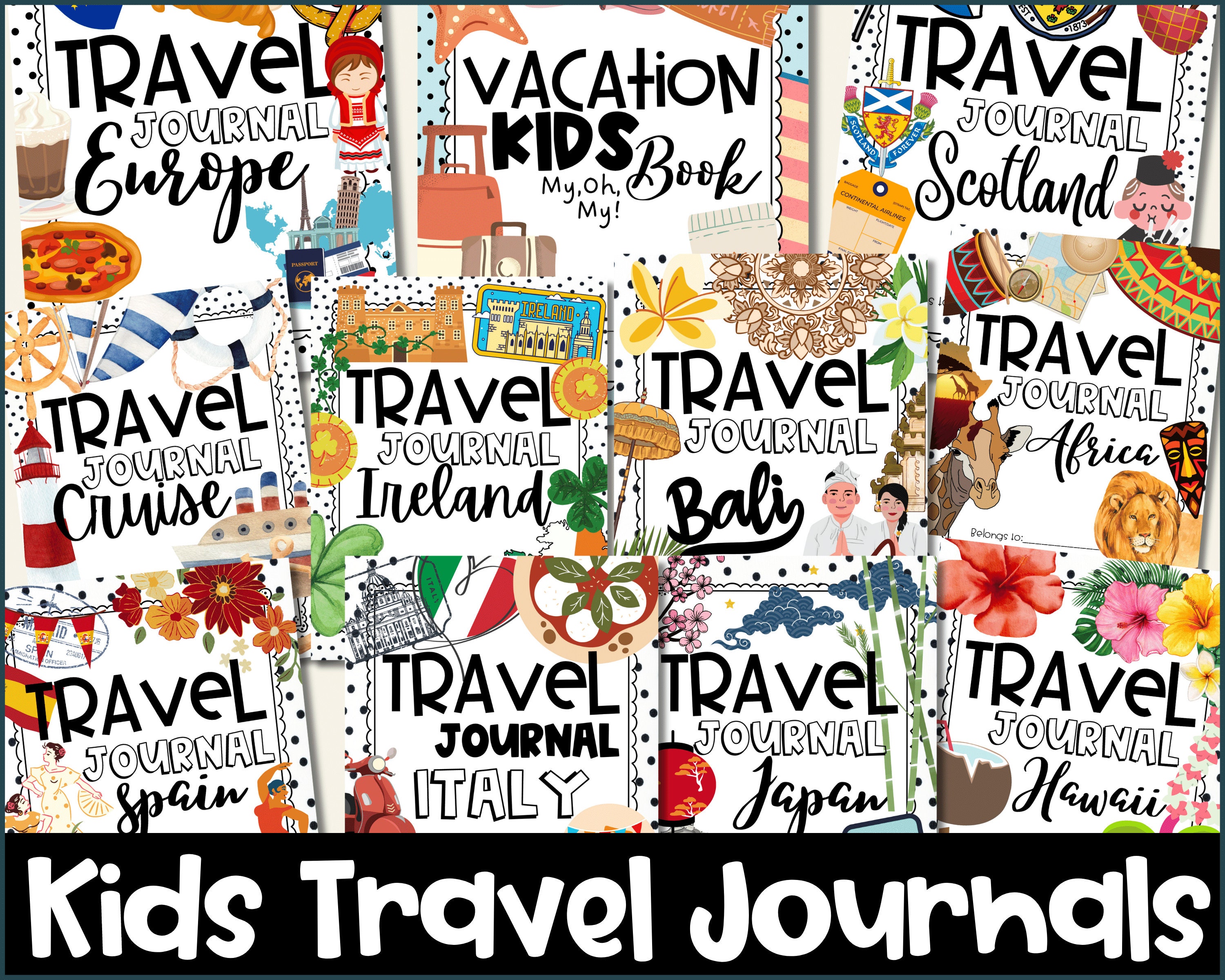 the piri-piri lexicon: 30+ travel journal ideas for kids