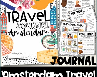 Kids Travel Journal Kids Amsterdam Travel Activities Kids Vacation Book Amsterdam Coloring Kids Travel Printable Amsterdam Kids Travel Pages