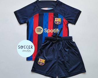 versnelling twijfel Convergeren Barcelona Kids Set Kids Soccer Set Jersey & Shorts Set - Etsy