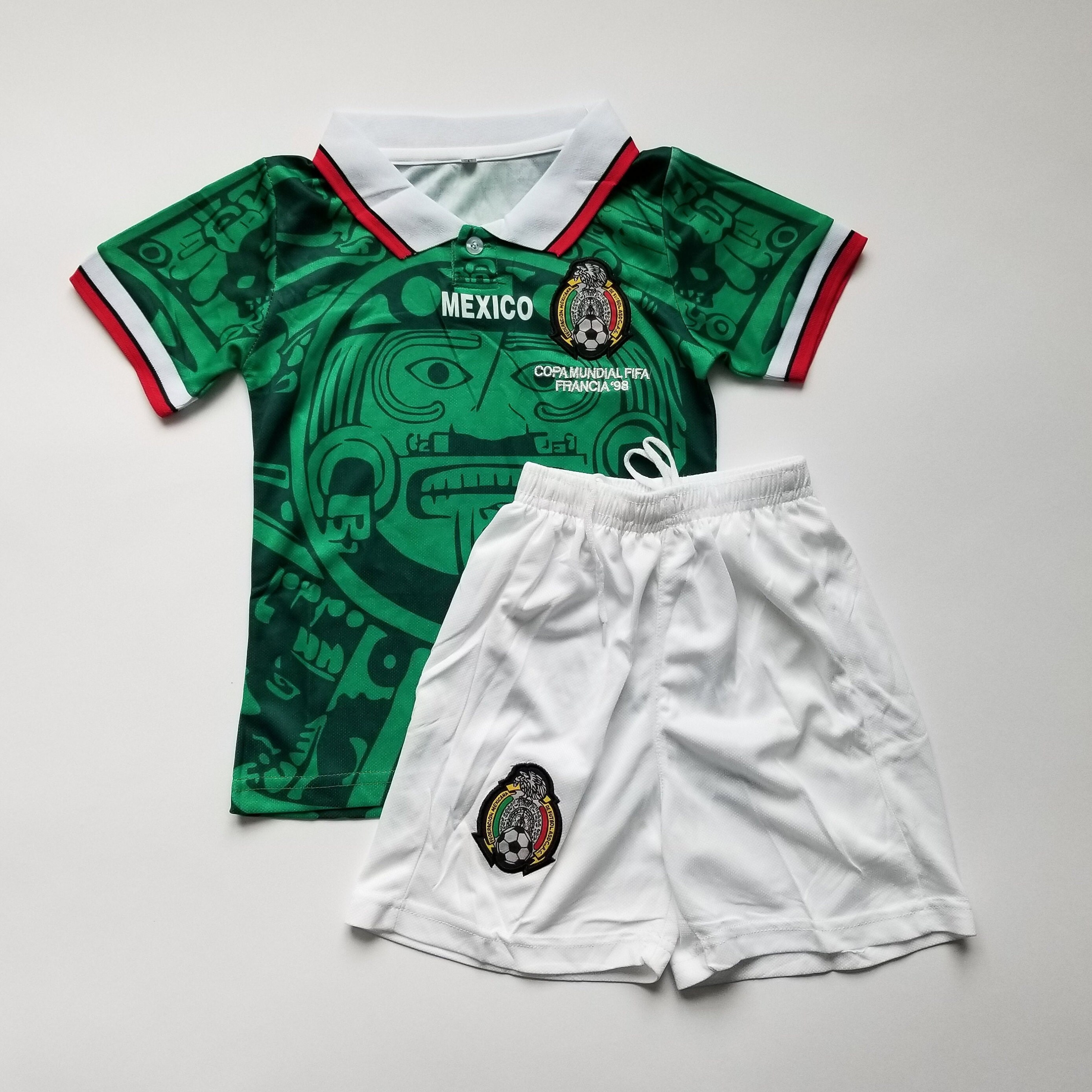 Mexico '98 Kids Set Mexico Soccer Uniform Soccer Set | Etsy