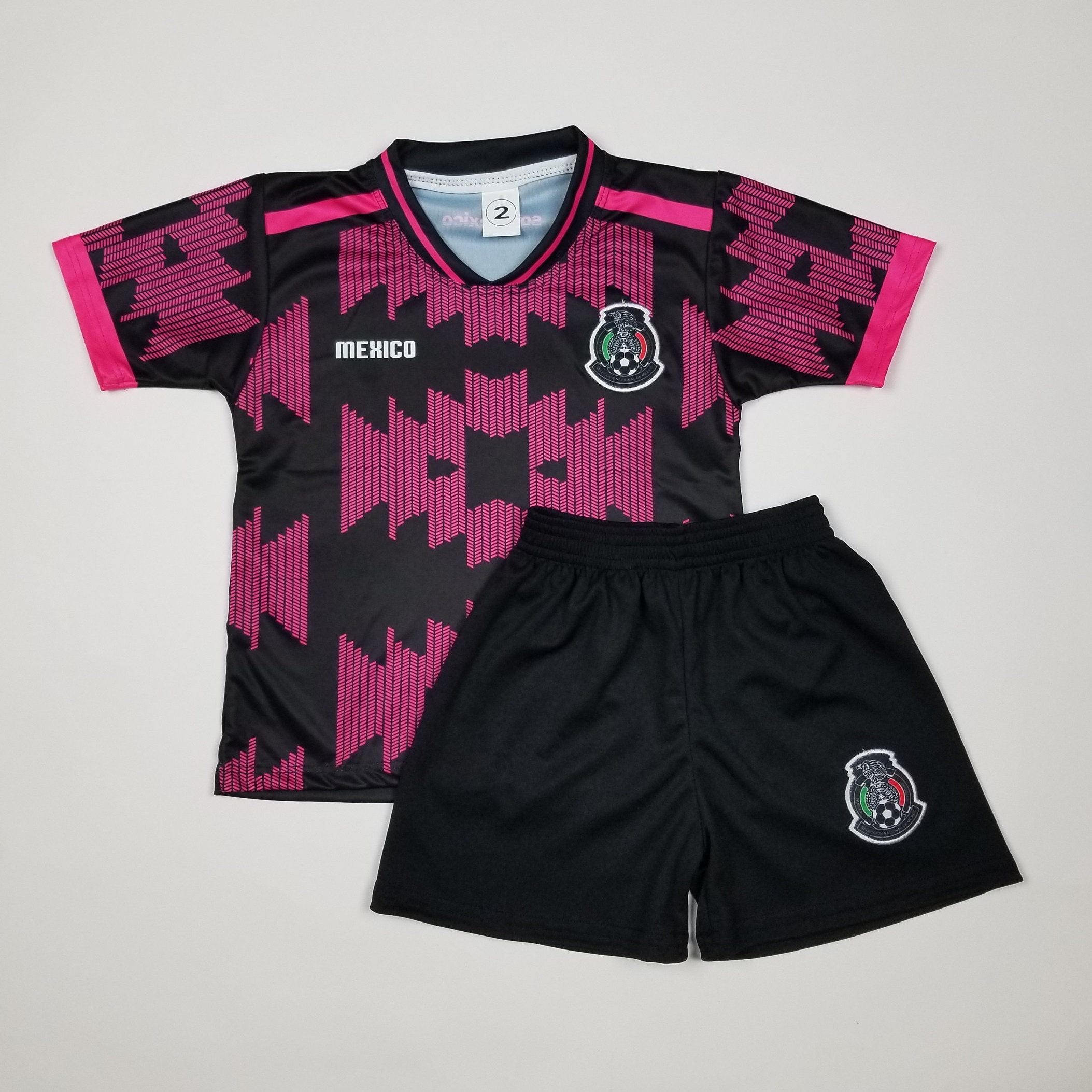 New Mexico Kid's Soccer Jersey and shorts Futbol Mexico 