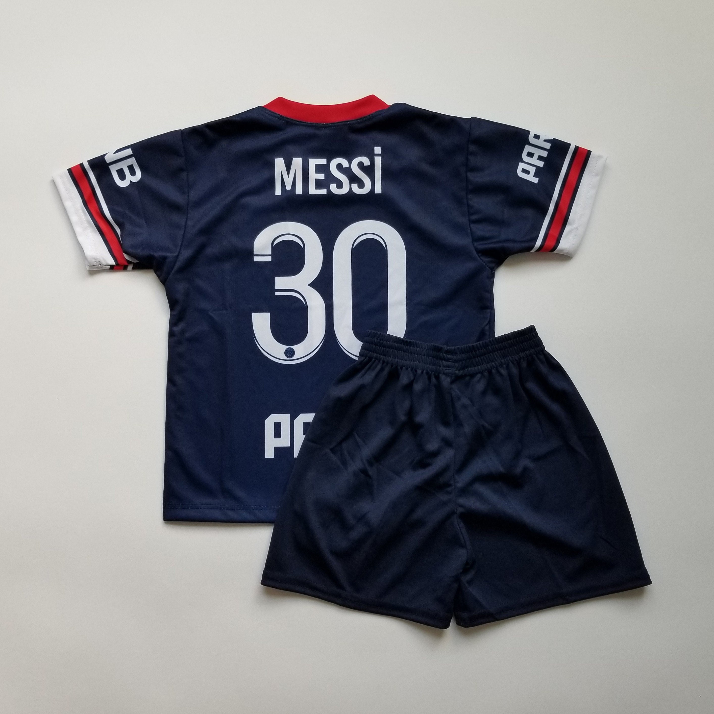 Messi Paris Kids Jersey Kids Soccer Set Uniform Jersey and 