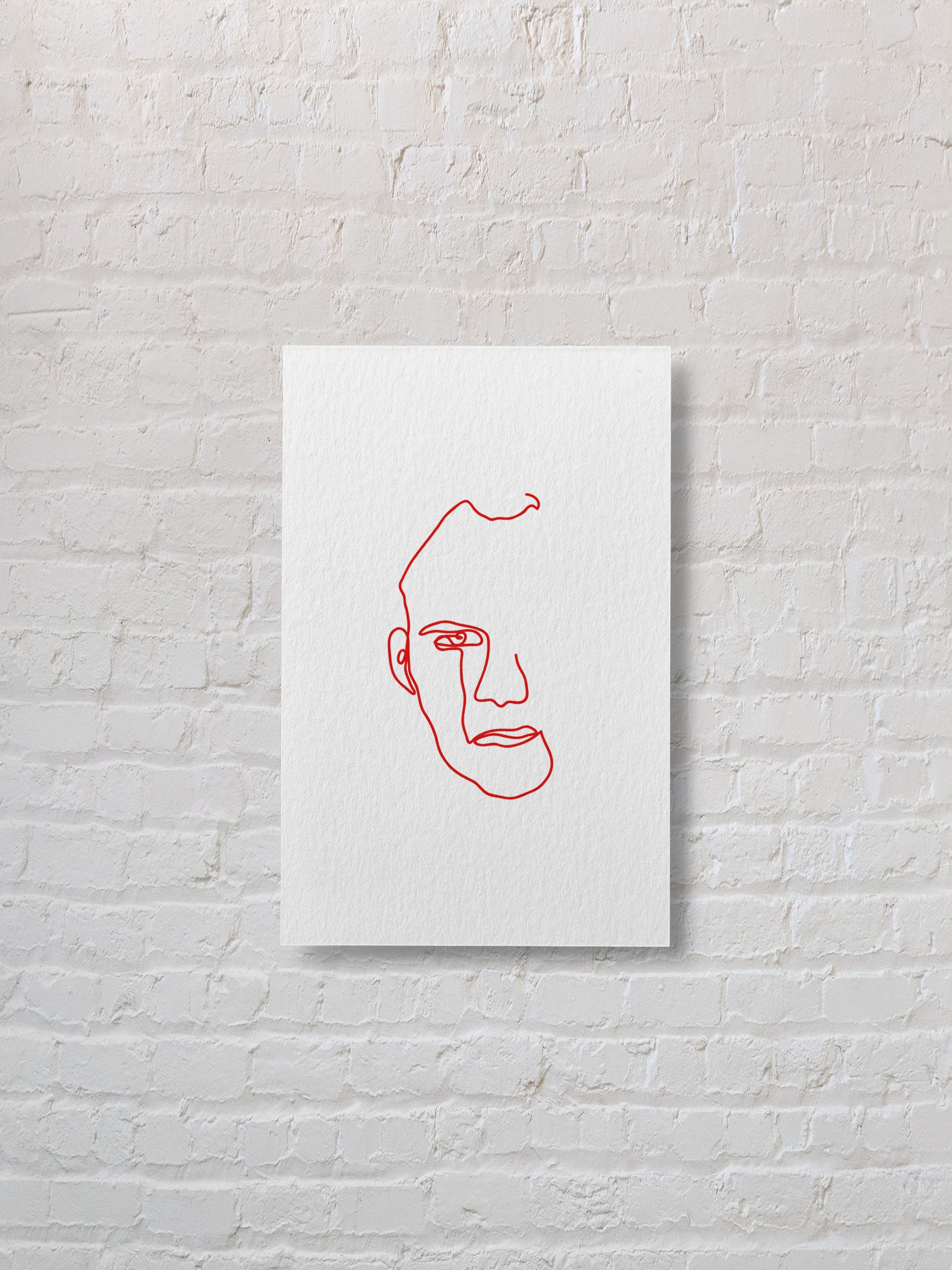 One Line Drawing One Line Art Man Face Printable Etsy One Line Drawing One Line Art Man Face Printable Etsy