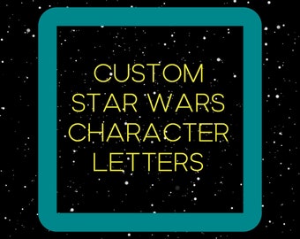 Carta del personaje de Star Wars: ¡personalizada para ti! - Ver descripción para instrucciones.
