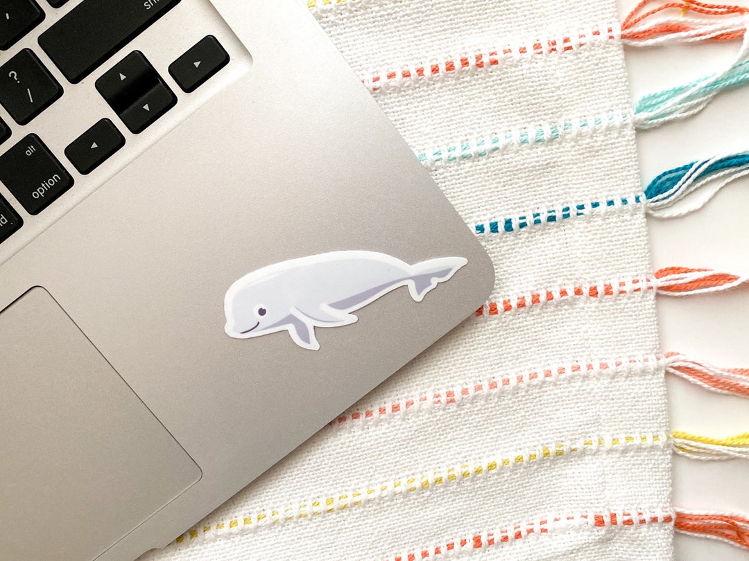 Beluga Whale Sticker Waterproof Vinyl Sticker - Etsy UK