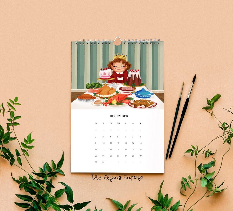 2024 Children's Illustrated Calendar Wall Calendar A4 - Etsy