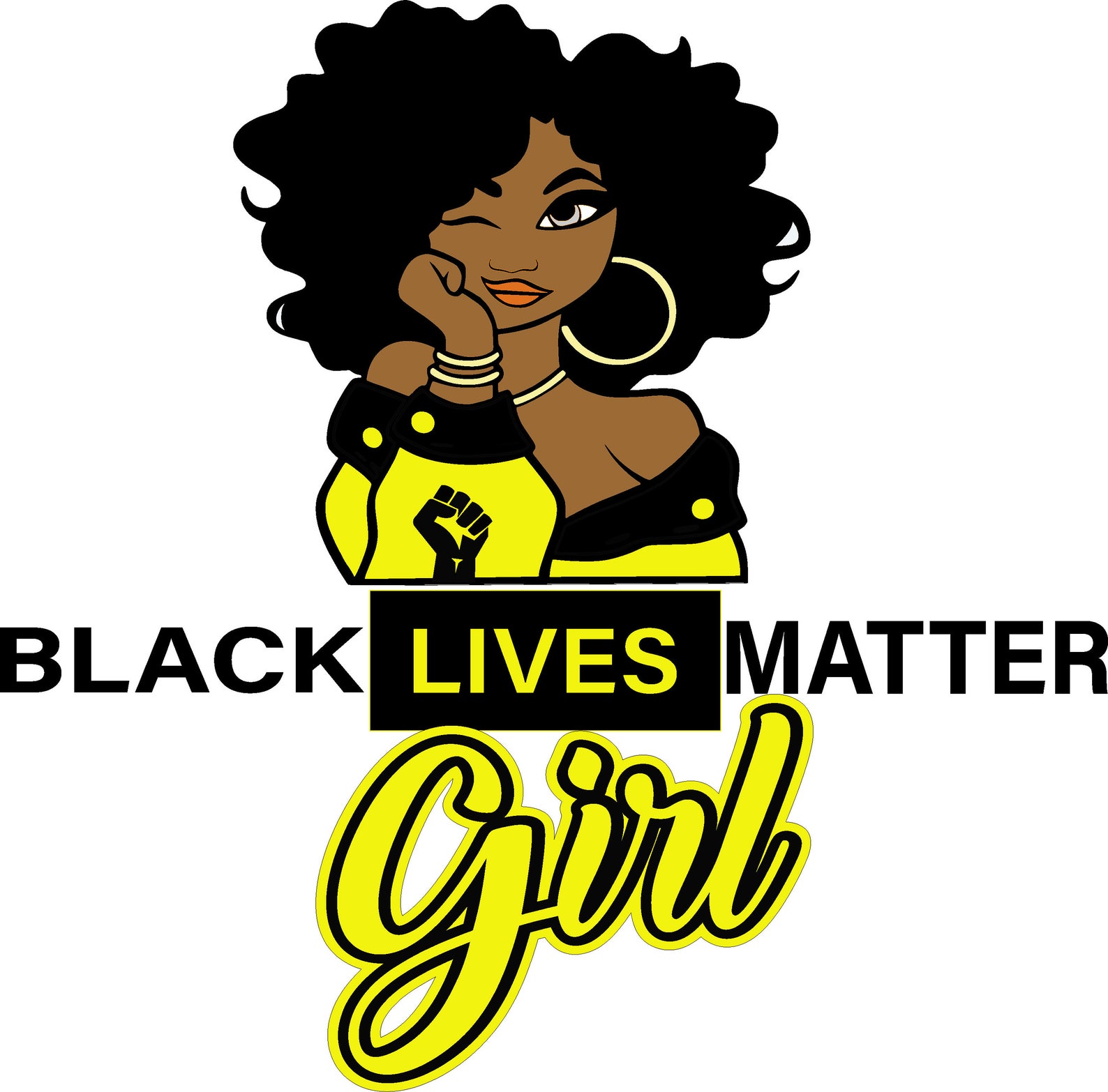 Black Lives Matter Girl Digital Filesvgpngjpeg Etsy