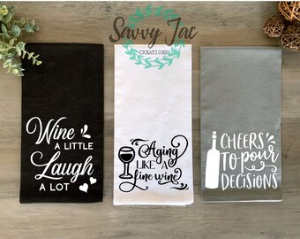 Wine Towels Etsy