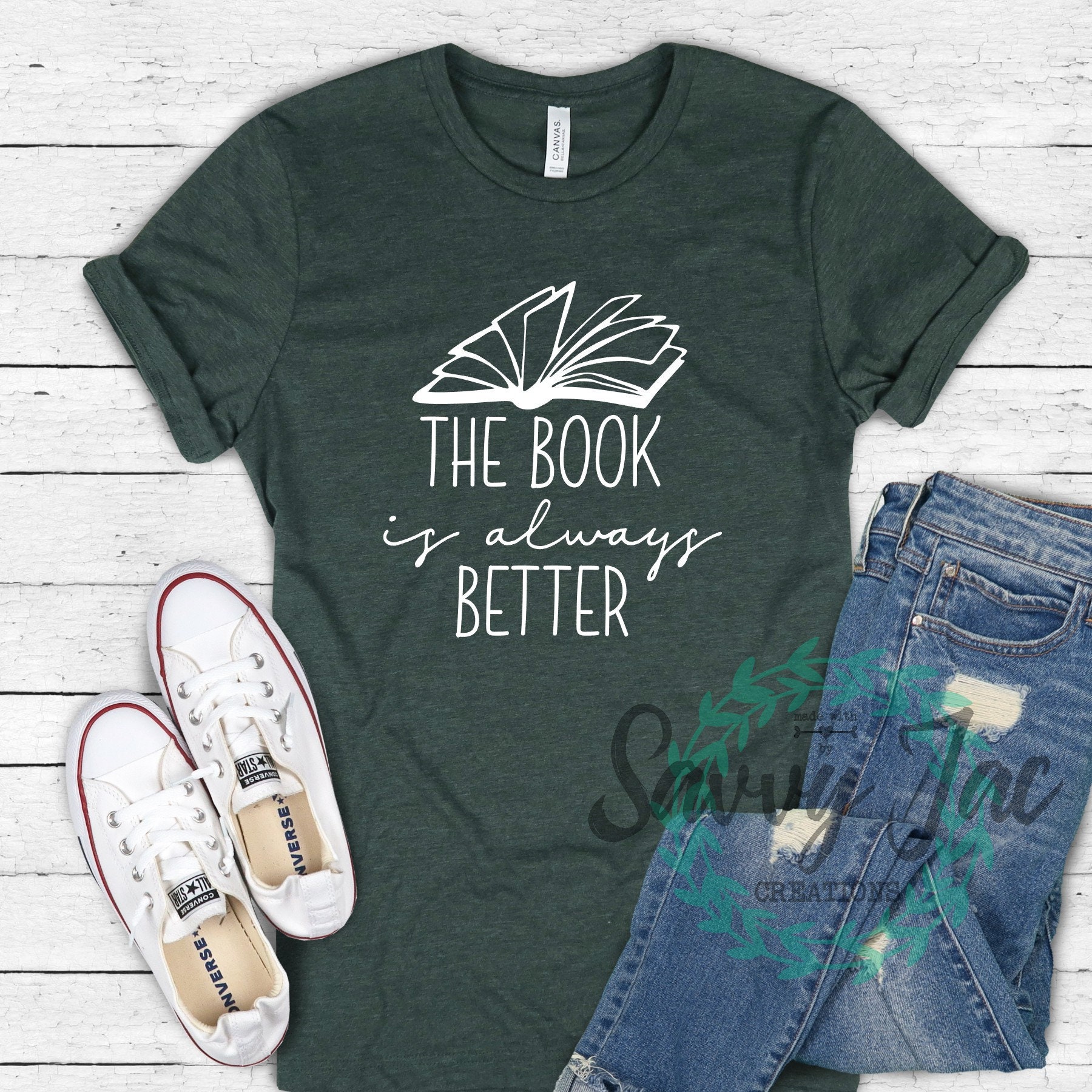 The Book is Always Better Book Shirt Gift for Librarian | Etsy