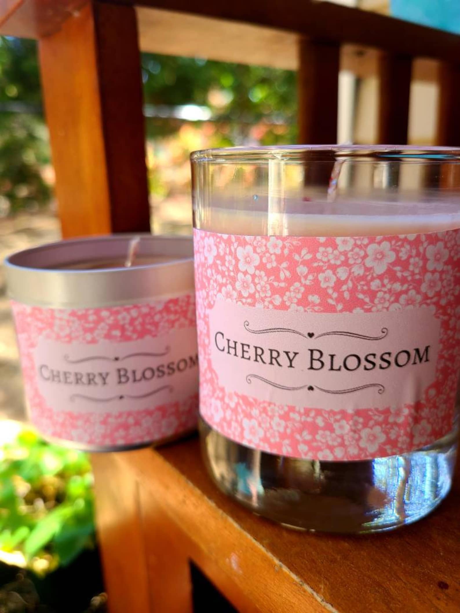 Cherry blossom candle Etsy
