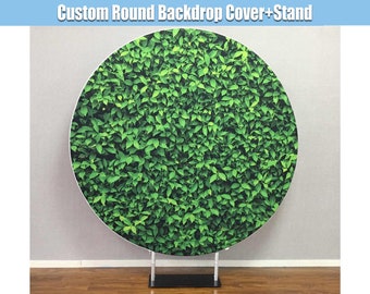 Grass Round Backdrop Grass Wall Round Cover Round Stand Frame Greenery Birthday Party Circle Round Photo Baby Shower Bridal Wedding Supplies