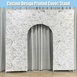 3D Welcome Arch Backdrop Stand Frame Cover Custom Wedding Arch Door Garland Chiara Arched Wall Panels Baby Bridal Shower Birthday Party