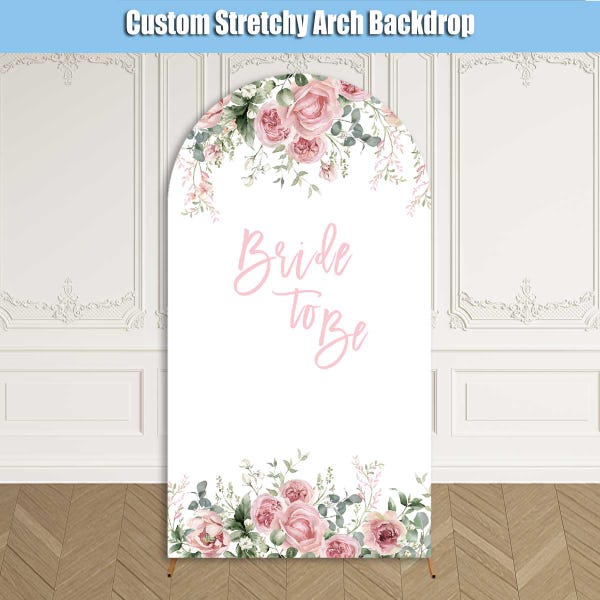 Wildflowers Bridal Shower Arch Backdrop Cover Stand Floral Bride to be Baby Shower Girl Party Custom Birthday