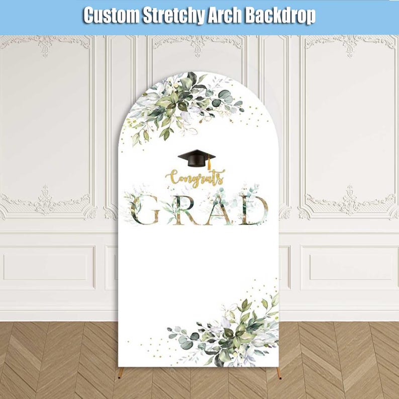 2026 Graduation Arch Backdrop Cover Class of 2026 Cover Stand Custom ...