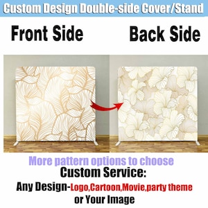 Photo Booth Square Backdrop Pillowcase Tension Cover Studio Gold Abstract Custom Cover Stand 360 Photobooth Wall Party Photography Birthday